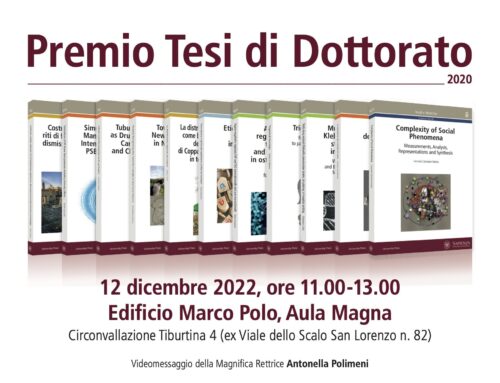 Premio Tesi di Dottorato 2020