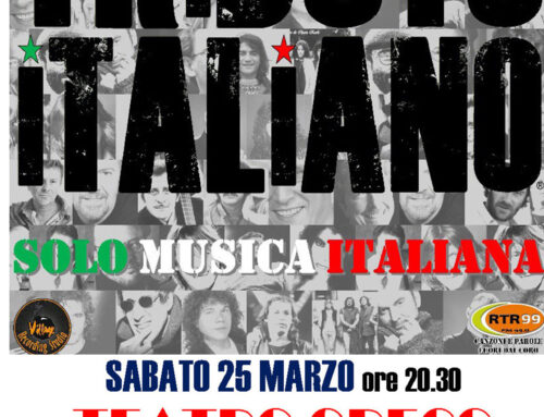Teatro Greco: “Tributo Italiano” 25 marzo 2023