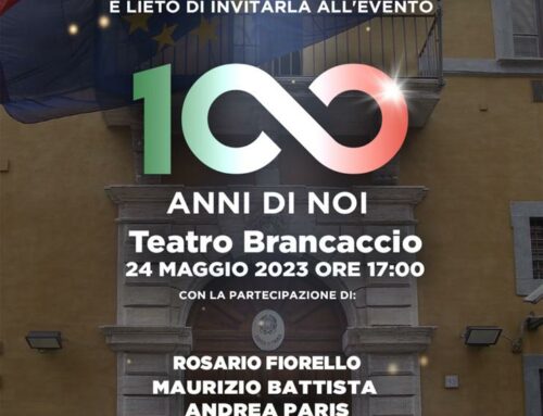 Raccolta fondi – Teatro Brancaccio – 100 ANNI DI NOI – 24 maggio 2023